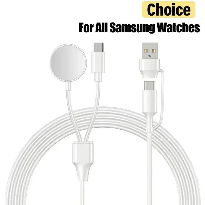 Magnetic Watch Charger 2-in-1 USB-C PD Cable &ndash; FastCharge