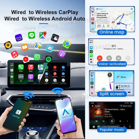 Mini 3.0 Wireless CarPlay Box OTA Upgrade Plug And Play