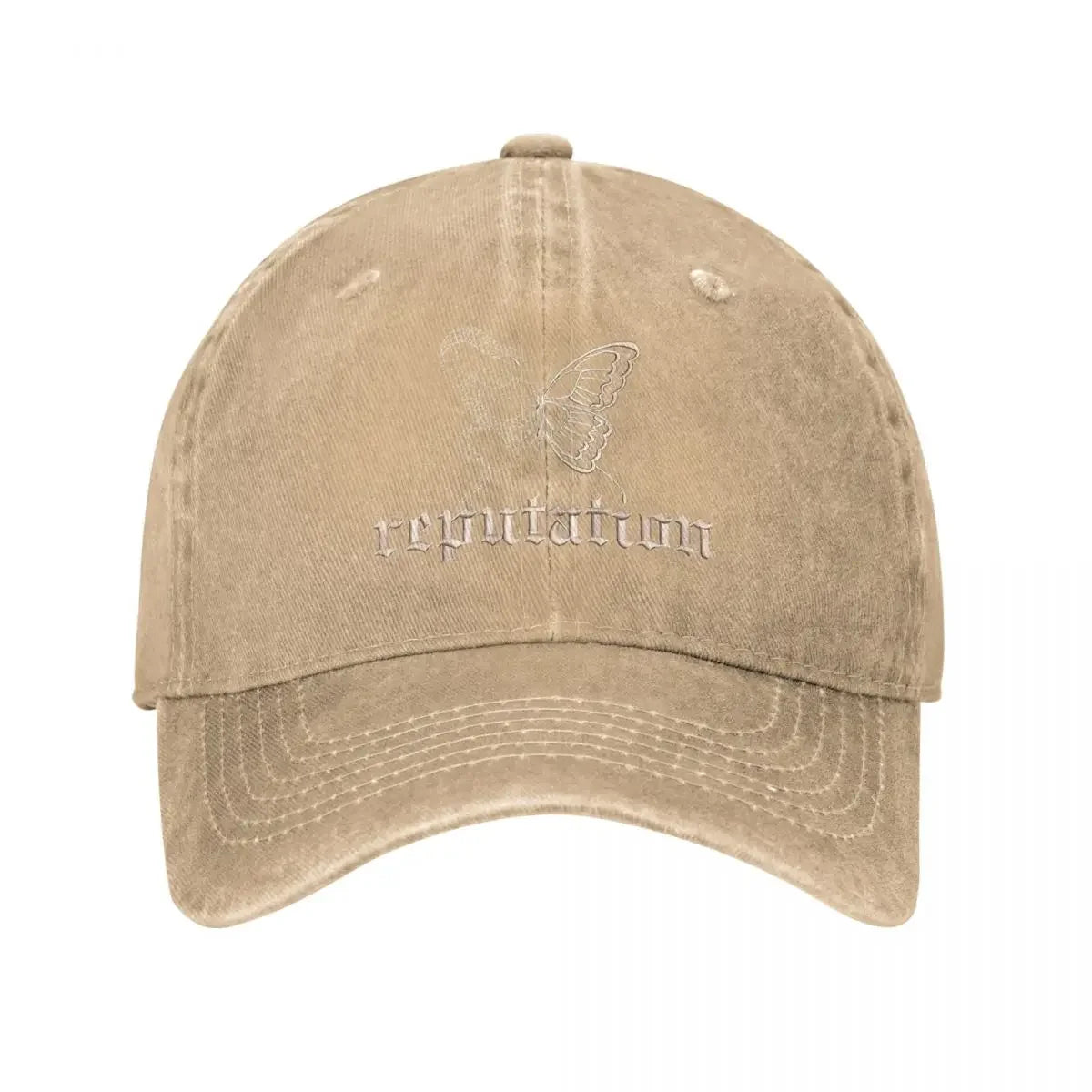 Swiftie 1989 Unisex Distressed Cotton Baseball Cap Khaki / One Size