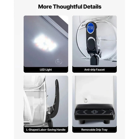 15L Commercial Slushy Machine Single Tank for Bars