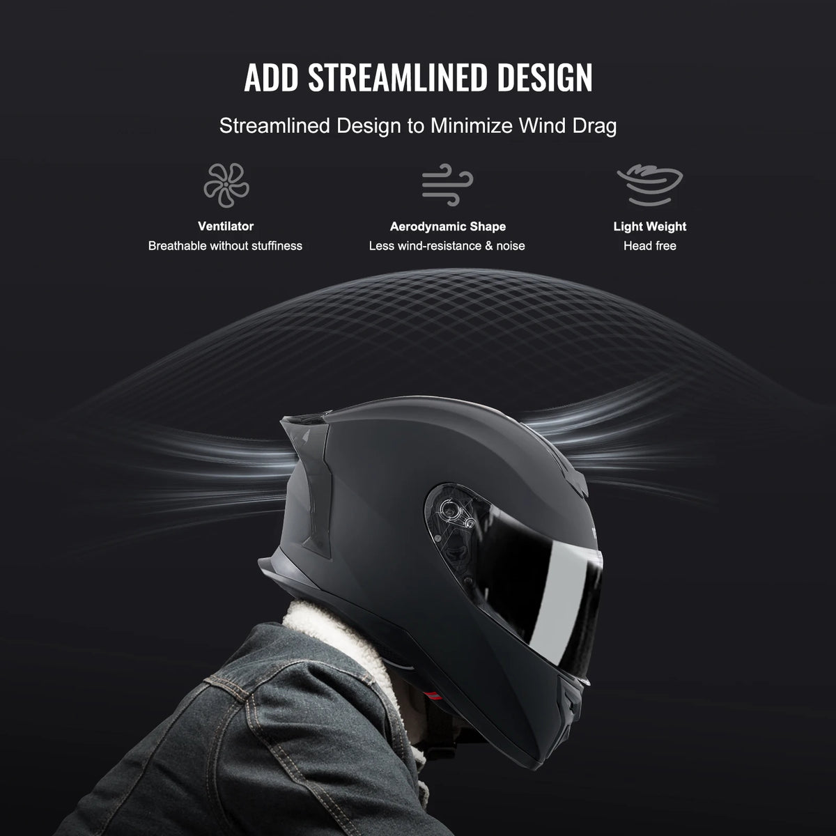 SucceBuy Motorcycle Helmet &ndash; Full Face Helmet Bluetooth