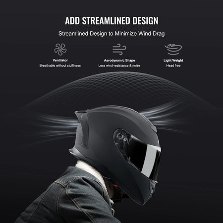 SucceBuy Motorcycle Helmet &ndash; Full Face Helmet Bluetooth