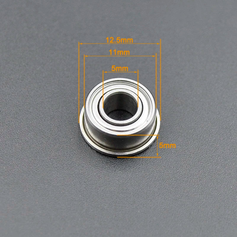 Miniature Flanged Bearings 682-689 &ndash; Chrome Steel Bearings F685ZZ 5x11x5mm / CHINA / 10Pcs