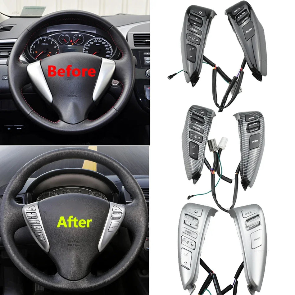 Tempomat-Schalter mit Bluetooth-Taste am Lenkrad für Nissan Sentra