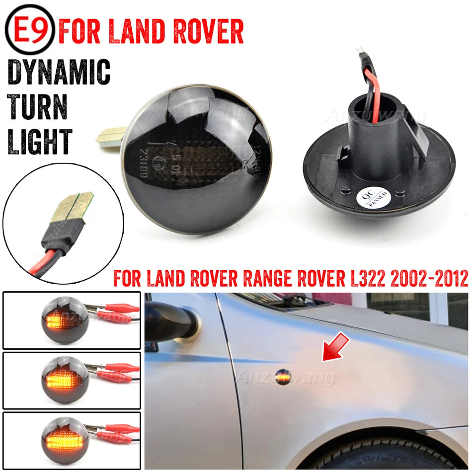 Dynamic LED Turn Signal Lights for Range Rover L322 2002-2012