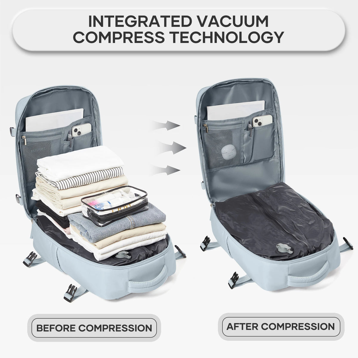 Vacpack Backpack &ndash; Unisex Travel Bag With Large Capacity