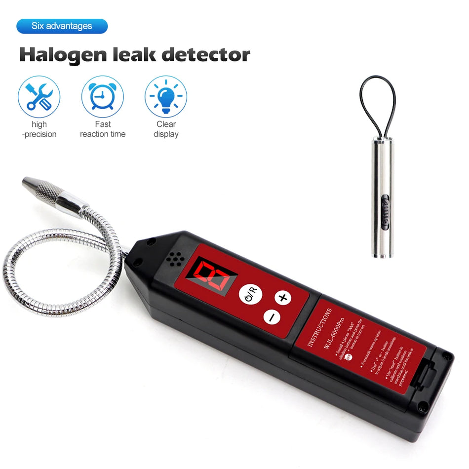 WJ-6000Pro Halogen Leak Detector &ndash; LED Light For HVAC Default Title