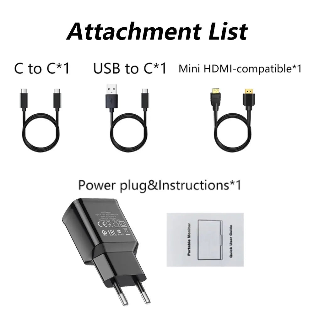 MUCAI 10.5 Inch Portable Monitor &ndash; Stunning 1280P Clarity