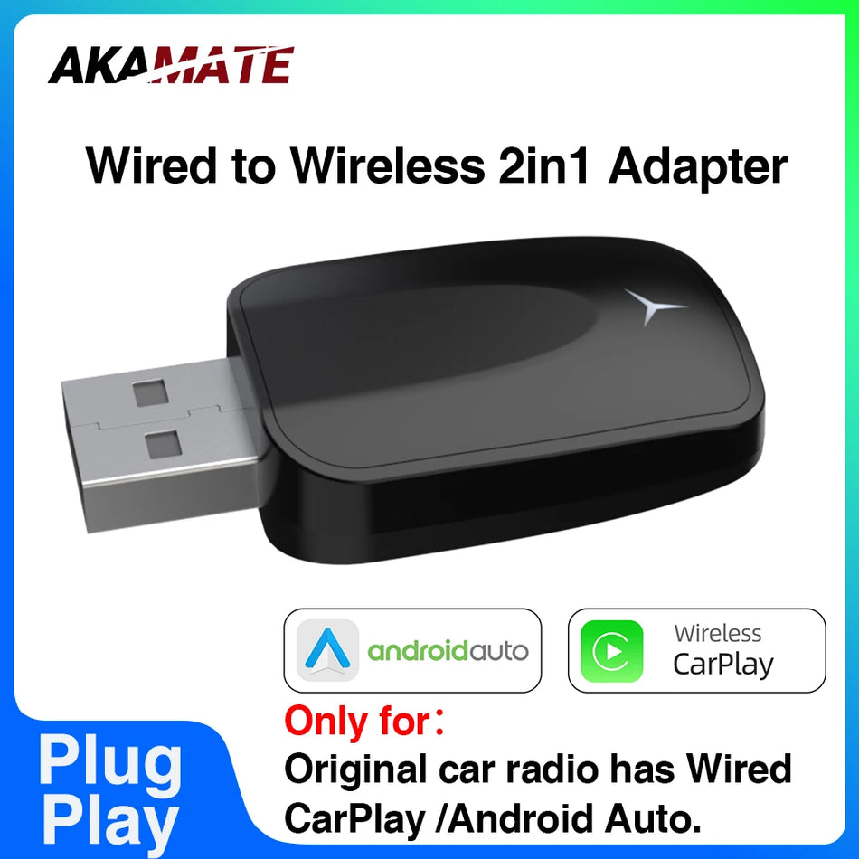 2in1 Wireless CarPlay Android Auto Adapter &ndash; Wireless Key