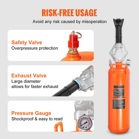 SucceBuy Tire Bead Seater 8L 9L Air Bead Blaster &ndash; Portable