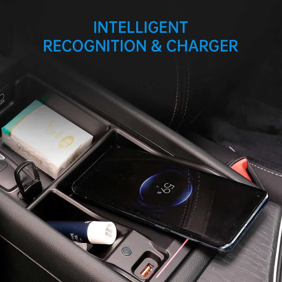 Chargeur de voiture sans fil 15W Qi pour Audi A4L A5 2017-2024 LHD