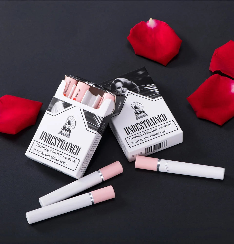 Creative Cigarette Lipstick Set - Long Lasting Matte Velvet Tint