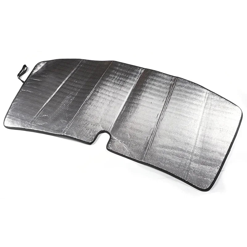 Protetor Solar UV para Vidro Frontal do C6 Corvette Folha de Alumínio Prateada