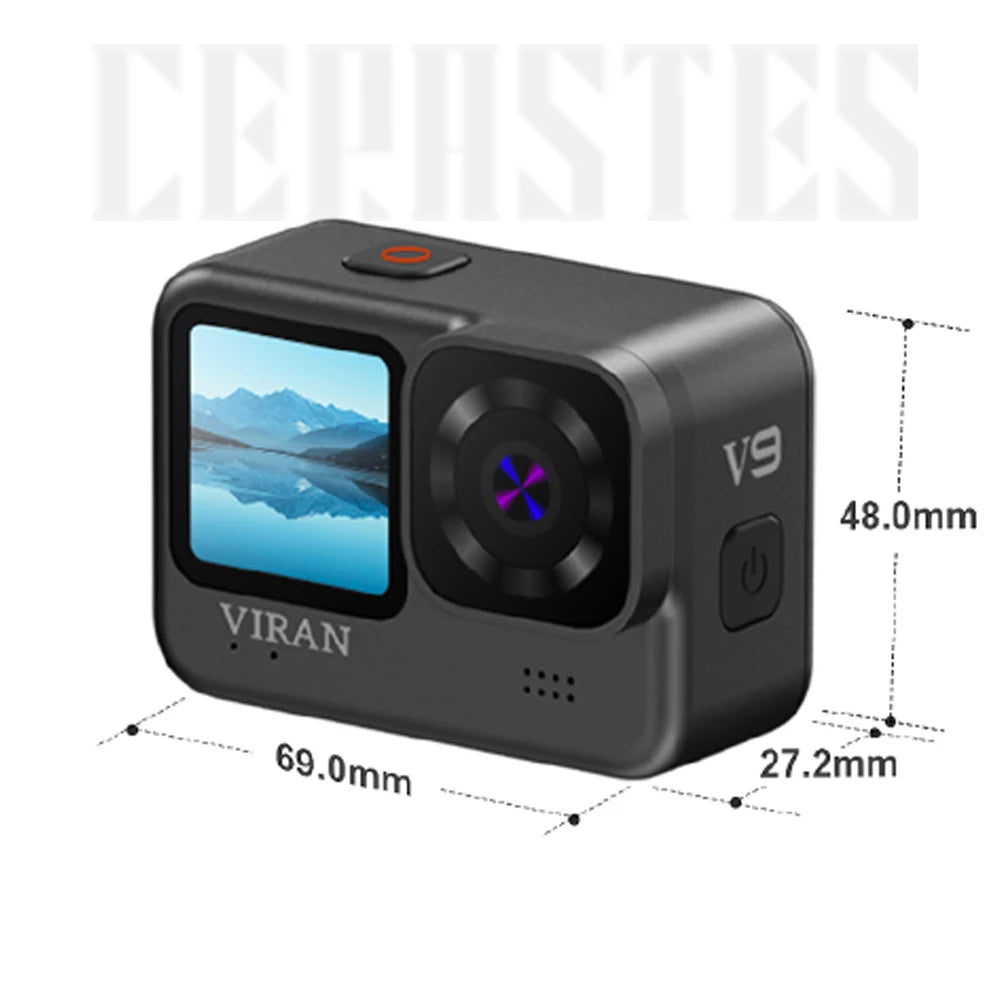NEW CERASTES V9 4K WiFi Action Camera &ndash; Waterproof with Remote Control