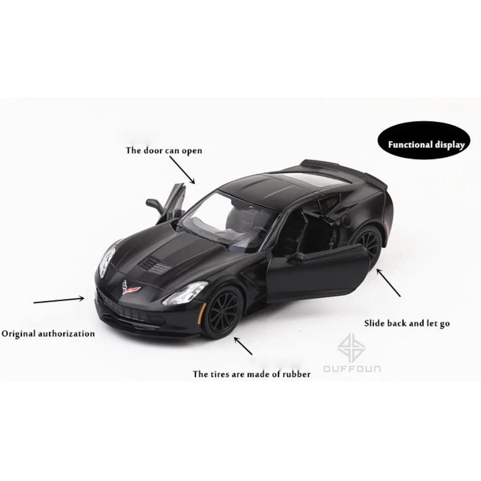 Car Model Alloy Diecast For Chevrolet Corvette C7