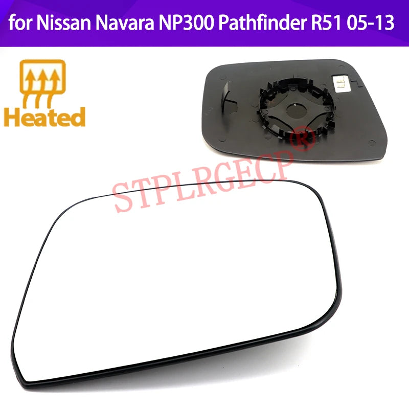 Cristal de Lente del Espejo Retrovisor para Nissan Navara D40 Pathfinder R51