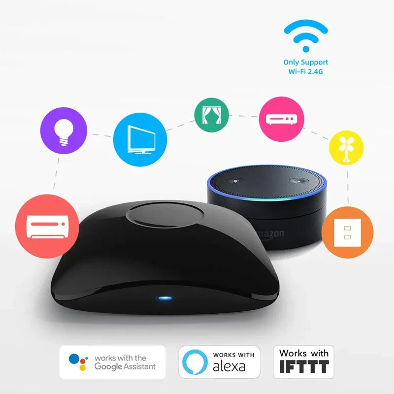 Broadlink RM4 Pro IR RF WiFi Uniwersalny Pilot Smart, Działa z Alexą i Google Home
