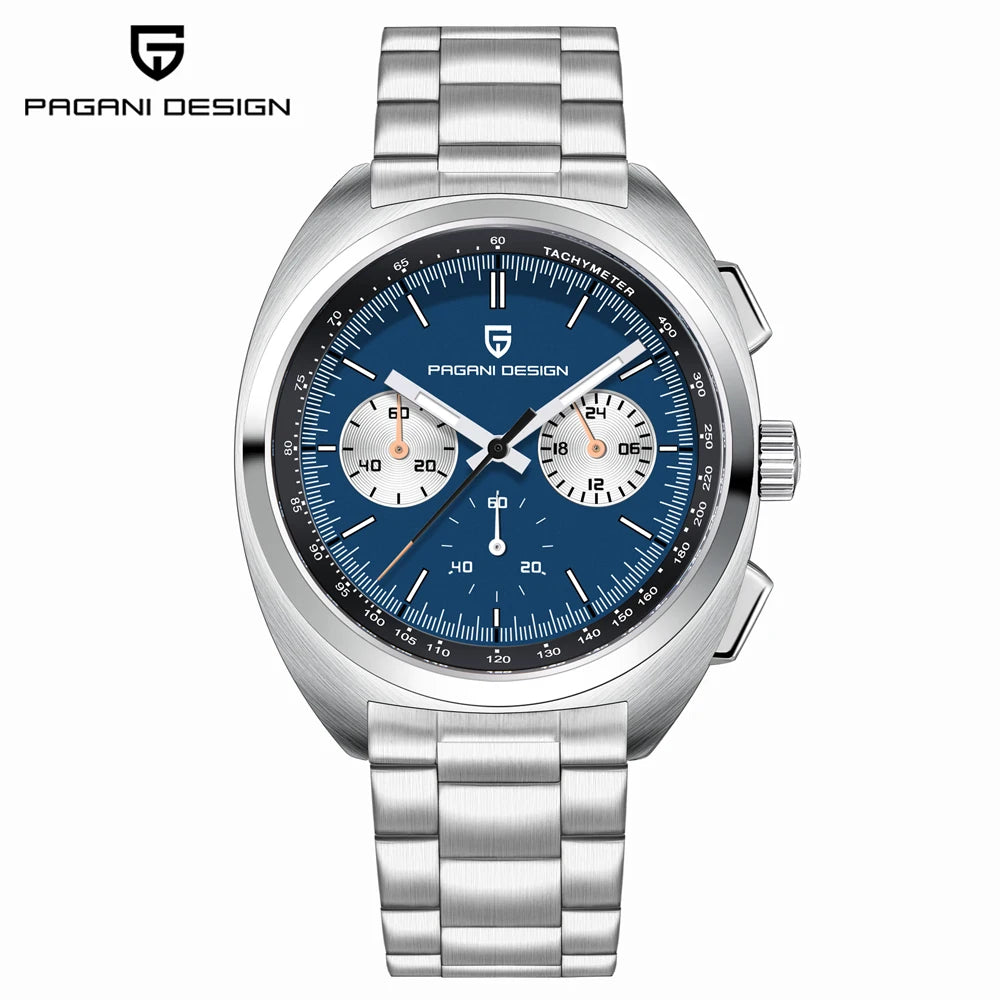 Pagani Design 1782 Men's Watch &ndash; Luminous Sapphire Glass Gblue