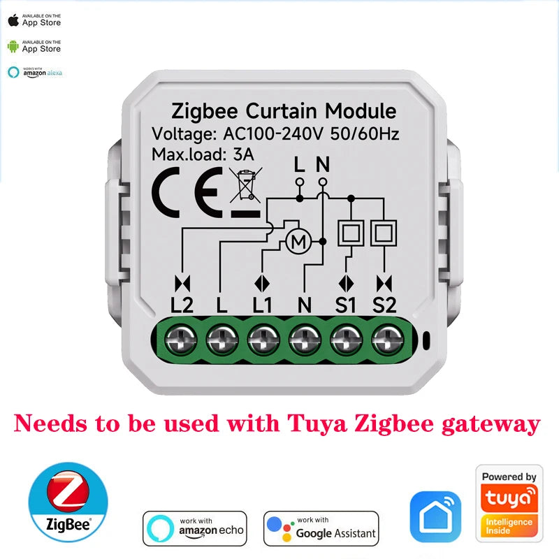 Smart WiFi ZigBee Curtain Module ZigBee Curtain