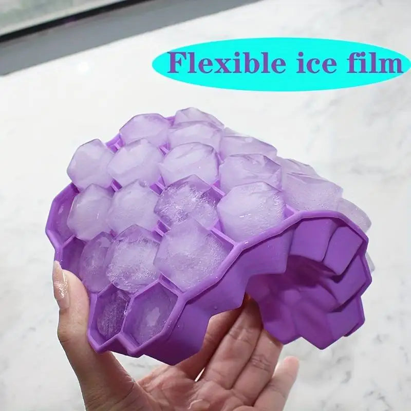 Silicone Ice Cube Trays &ndash; Eco-Friendly Honeycomb Design