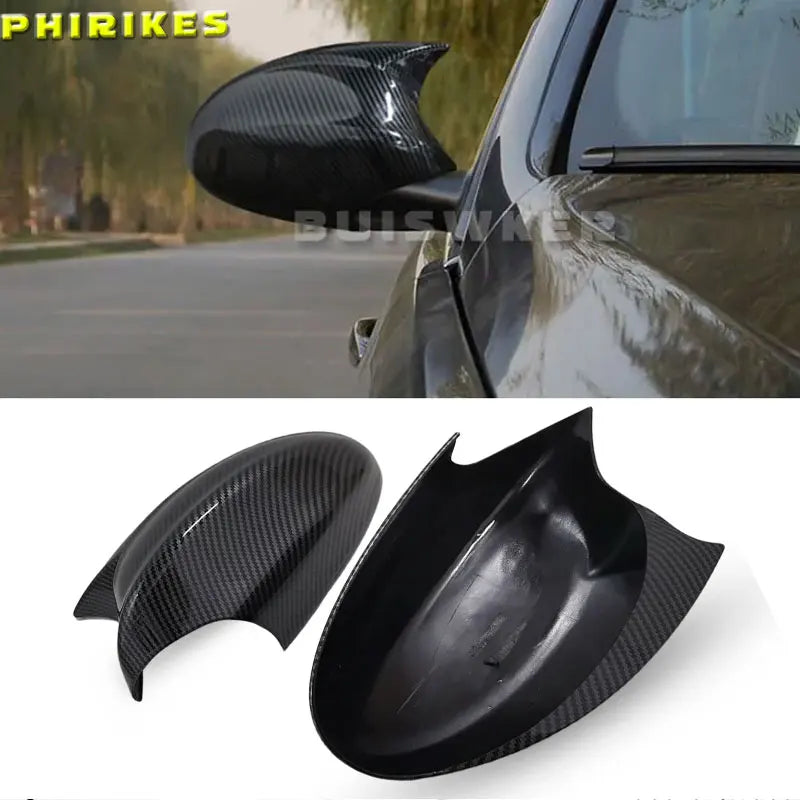 BMW spoguļa vāks melns ABS priekš 1 3 sērijas aizmugures skata vāciņiem