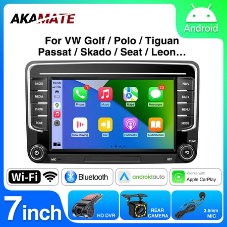 7Inch Car Radio VW Passat Tiguan GOLF - CarPlay GPS