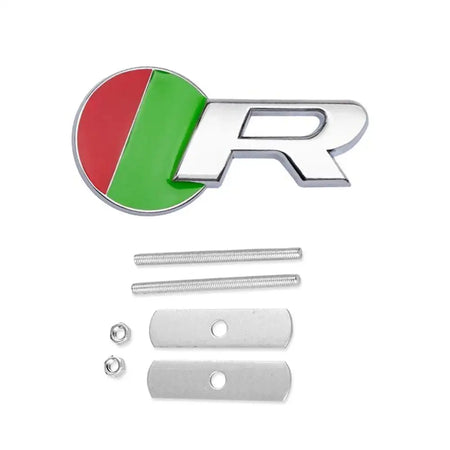 Jaguar R Logo Front Grill Chrome Emblem For Jaguar