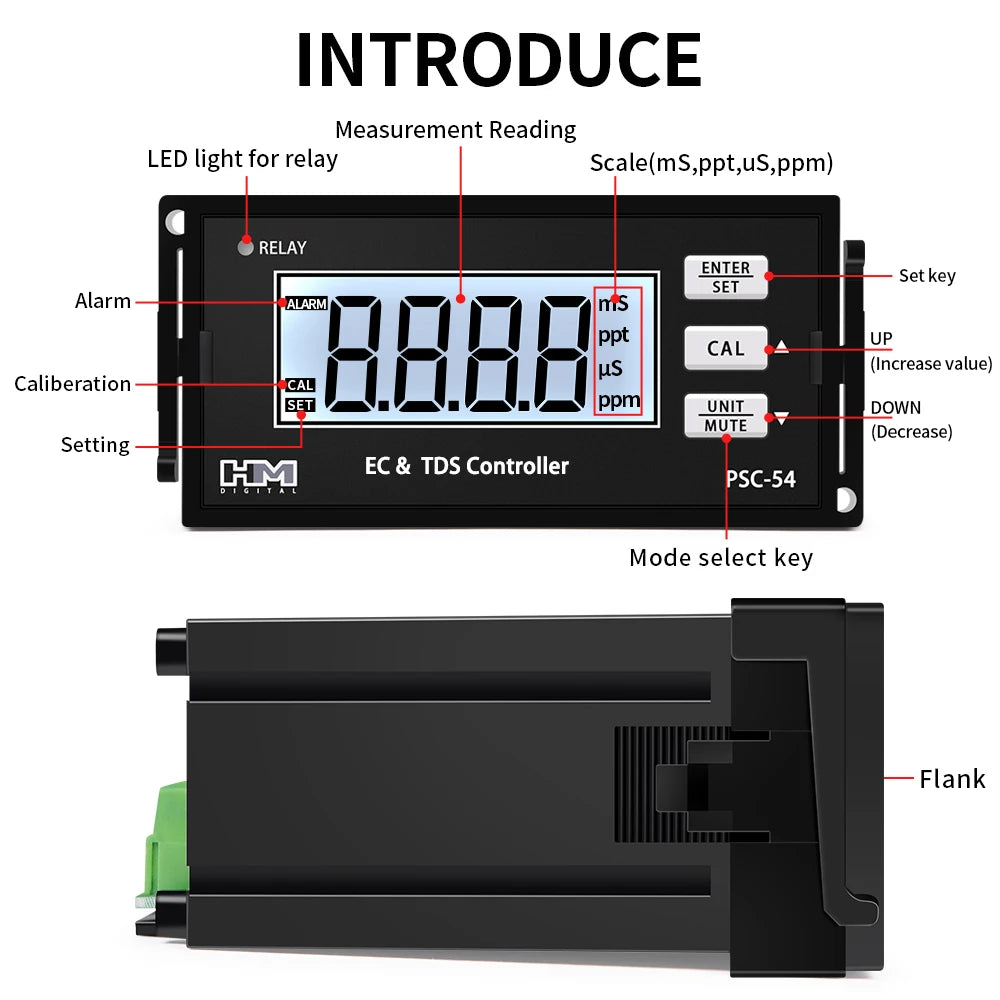 EC &amp; TDS Monitor Controller &ndash; Industrial Conductivity Meter