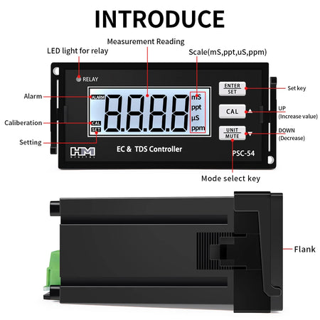 EC &amp; TDS Monitor Controller &ndash; Industrial Conductivity Meter