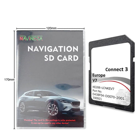 C3V7 Sat NAV for Nissan X-Trail Qashqai 16GB &ndash; Spain EU Map Connect3