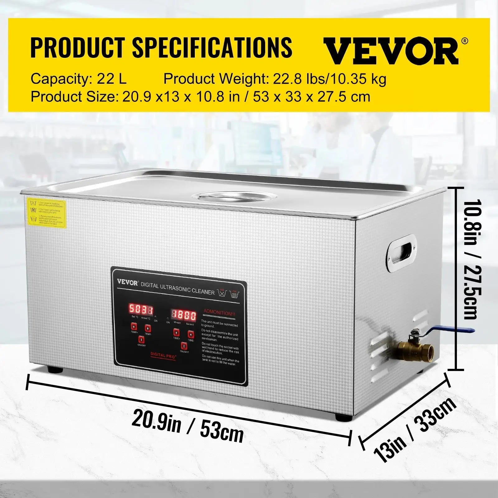 Ultrasonic Cleaner Stainless Steel Portable 2L 30L 22L / Mexico