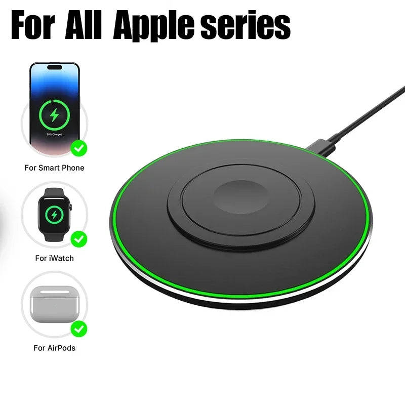 Wireless Charger Pad USB C &ndash; Fast 15W Qi Charging Station