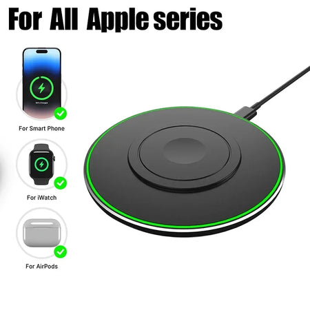 Wireless Charger Pad USB C &ndash; Fast 15W Qi Charging Station