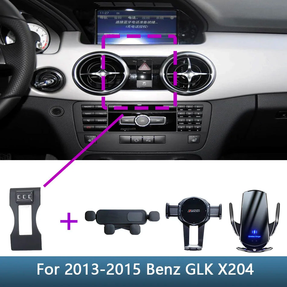 Supporto per auto con ricarica wireless Mercedes GLK X204 con base