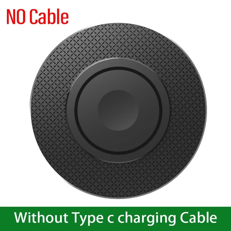 Wireless Charger Pad USB C &ndash; Fast 15W Qi Charging Station NO Light  No Cable