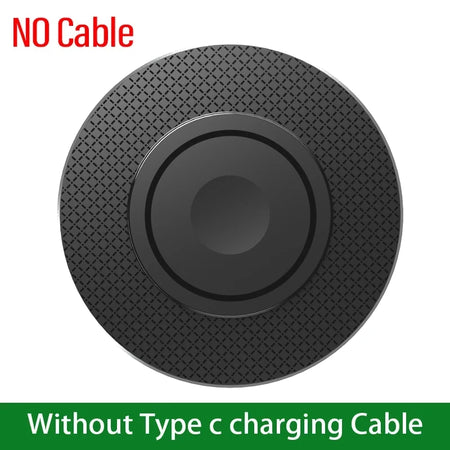 Wireless Charger Pad USB C &ndash; Fast 15W Qi Charging Station NO Light  No Cable