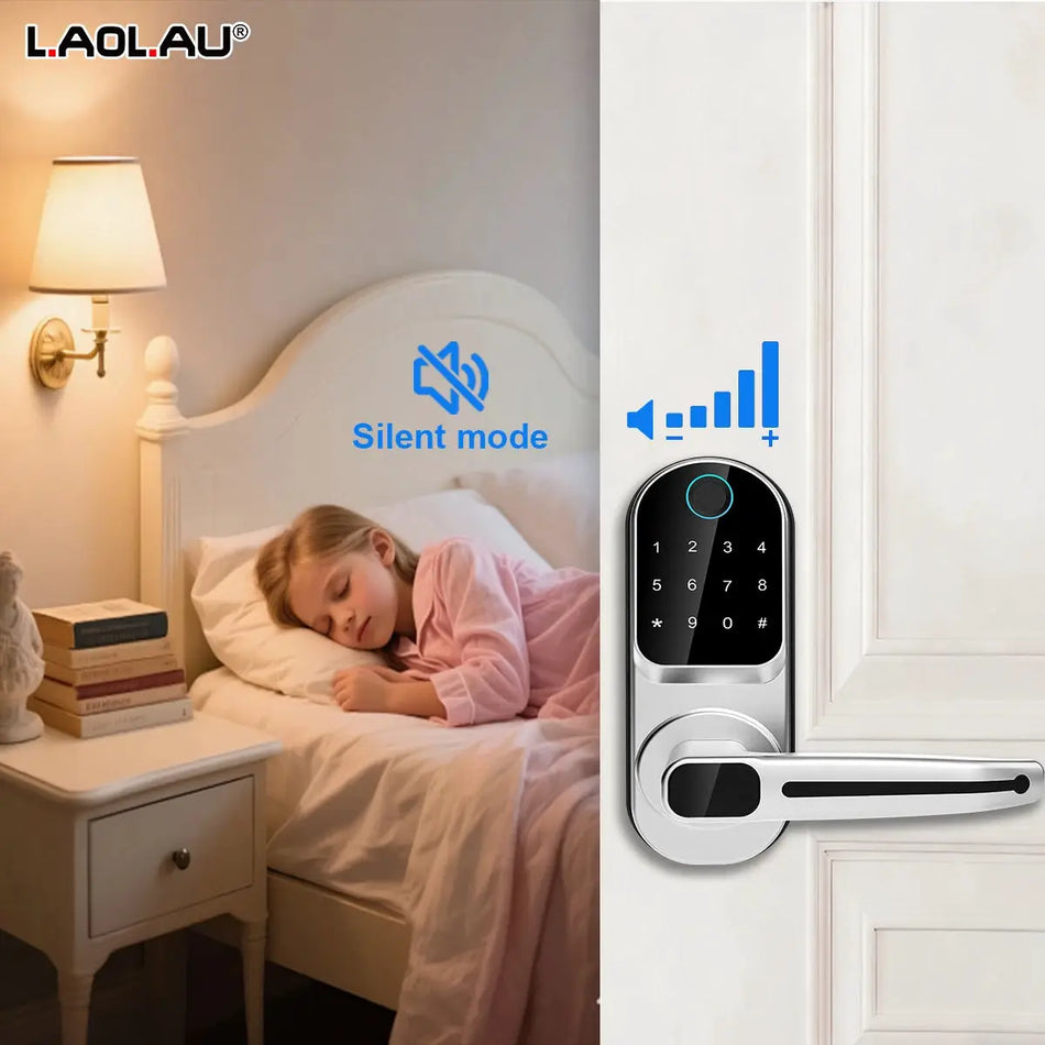 Wi-Fi Smart Door Lock With Fingerprint NFC Keypad And App Control by InterCyprus Trading Ltd