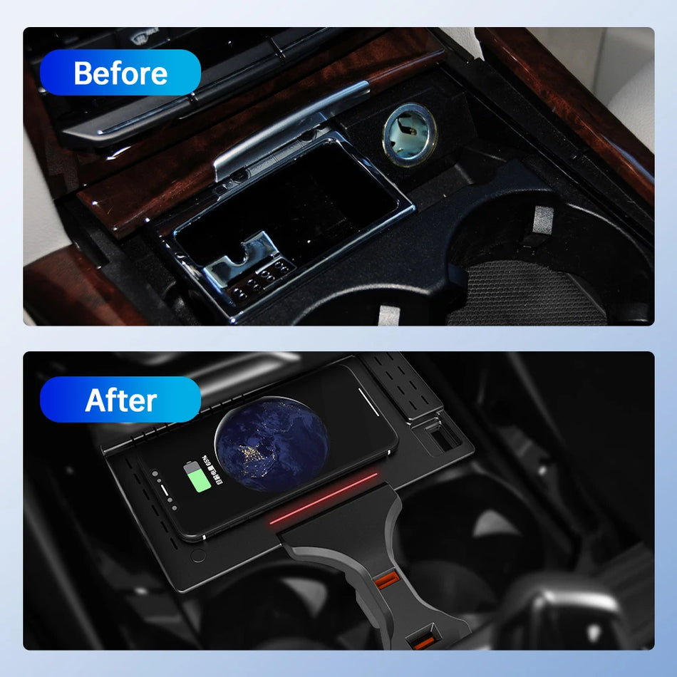 Tapis de chargeur sans fil 15W pour BMW X3 G01 X4 G02 Charge rapide 2018-2023
