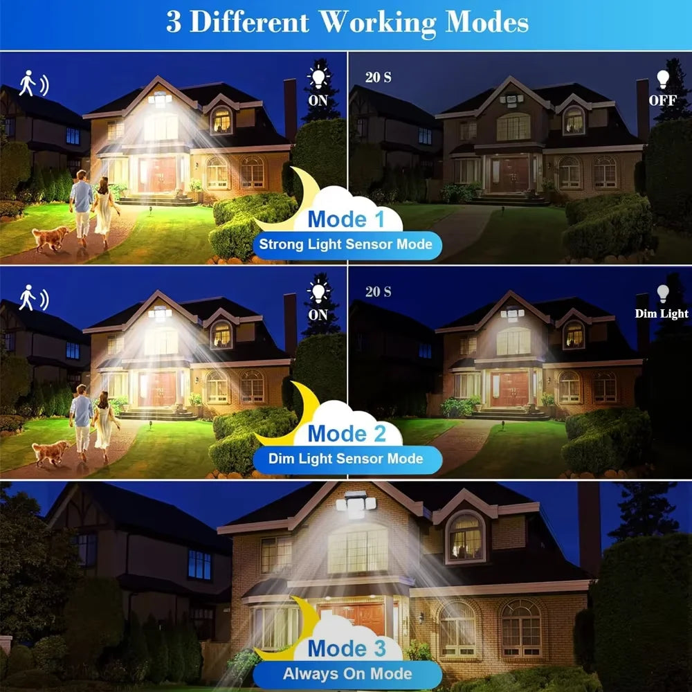 Solar LED Motion Wall Light Outdoor &ndash; IP65 Remote Control