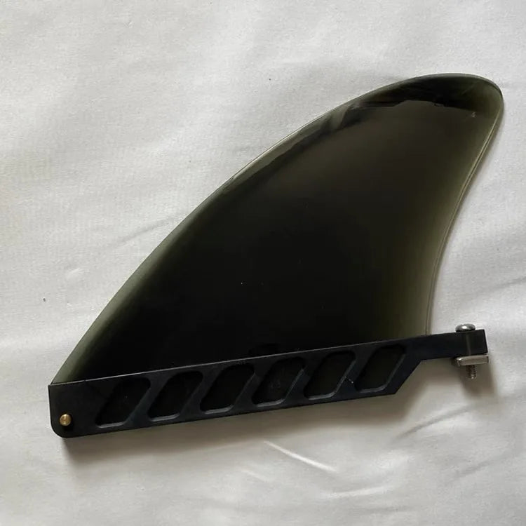 4.6 Inch Soft Flex Center Fin, Longboards, Inflatable Paddle Boards, River Running, TPU Material, Unisex Surfing Fin Black Plug Screw