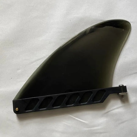 4.6 Inch Soft Flex Center Fin, Longboards, Inflatable Paddle Boards, River Running, TPU Material, Unisex Surfing Fin Black Plug Screw