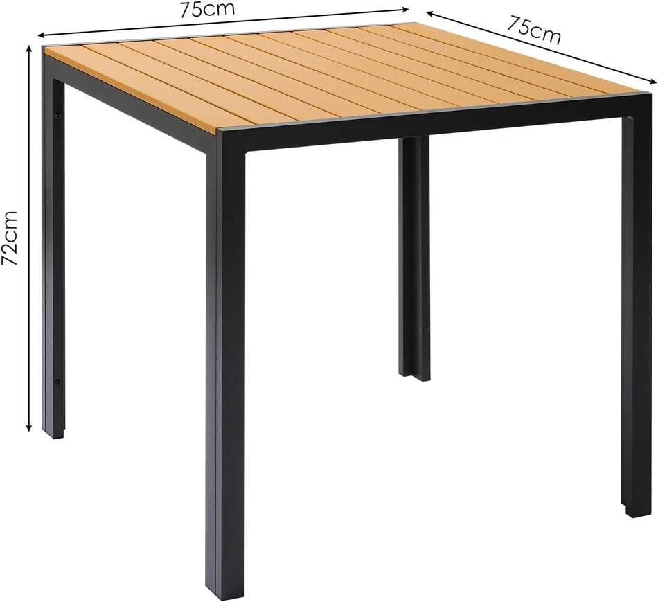 Aluminum Balcony Table And Folding Chairs Adjustable