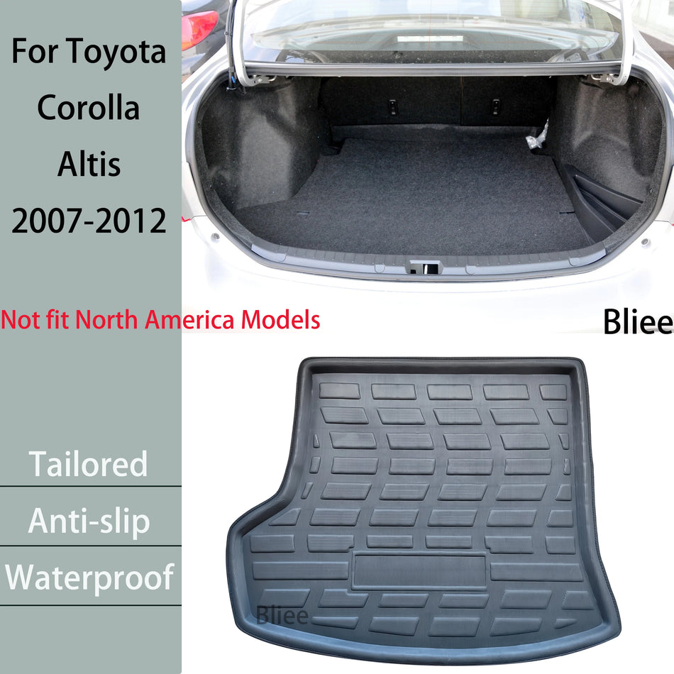 Toyota Corolla Altis 3D EVA Trunk Mat Cargo Liner 2007 2012