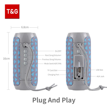 T&amp;G TG117 Waterproof Bluetooth Speaker