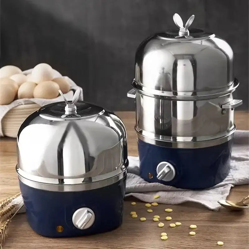 Electric Egg Boiler Double Layer Breakfast Maker Pro