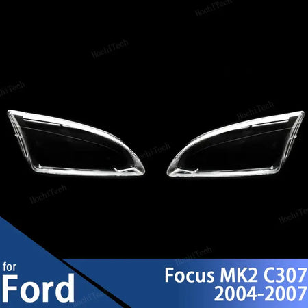 Headlight Lampshade Transparent Lens Left and Right Lampshade Protective Cover For Ford Focus MK2 C307 pre-facelift 2004-2007 by InterCyprus Trading Ltd