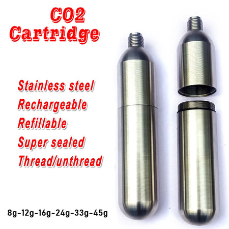 CO2 Refill Tank Cartridges &ndash; Multi Gas Compatibility