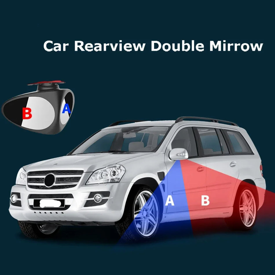 1 adet 360 Derece Dönebilen 2 Yan Araba Kör Nokta Dışbükey Ayna Otomobil Dış Dikiz Park Aynası Güvenlik Aksesuarları