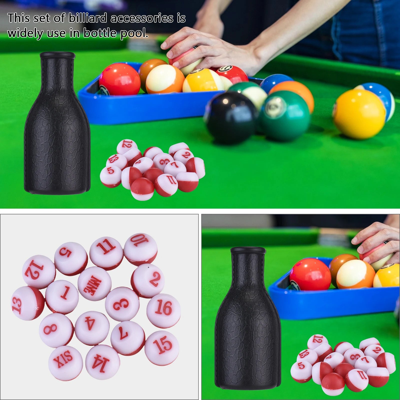 Billiard Shaker Bottle &ndash; Versatile Pool Accessory for Games