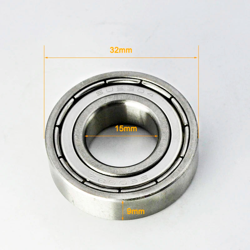 304 Stainless Steel Ball Bearings &ndash; Food Grade Non Magnetic 6002ZZ 15x32x9mm / CHINA / 2Pcs